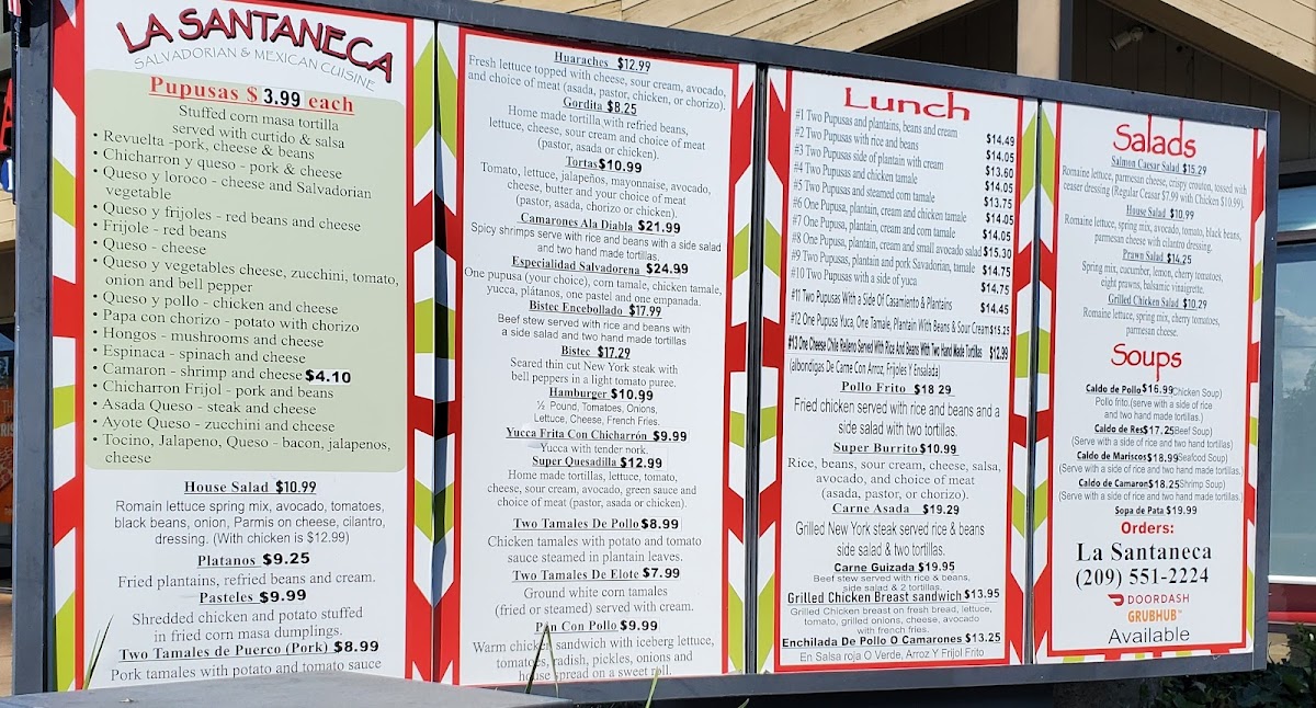 La Santaneca Pupusería Menu - Image 6